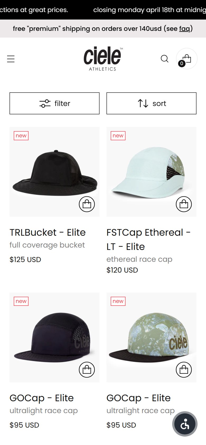 Ciele Athletics â€” Quick Add on Collection