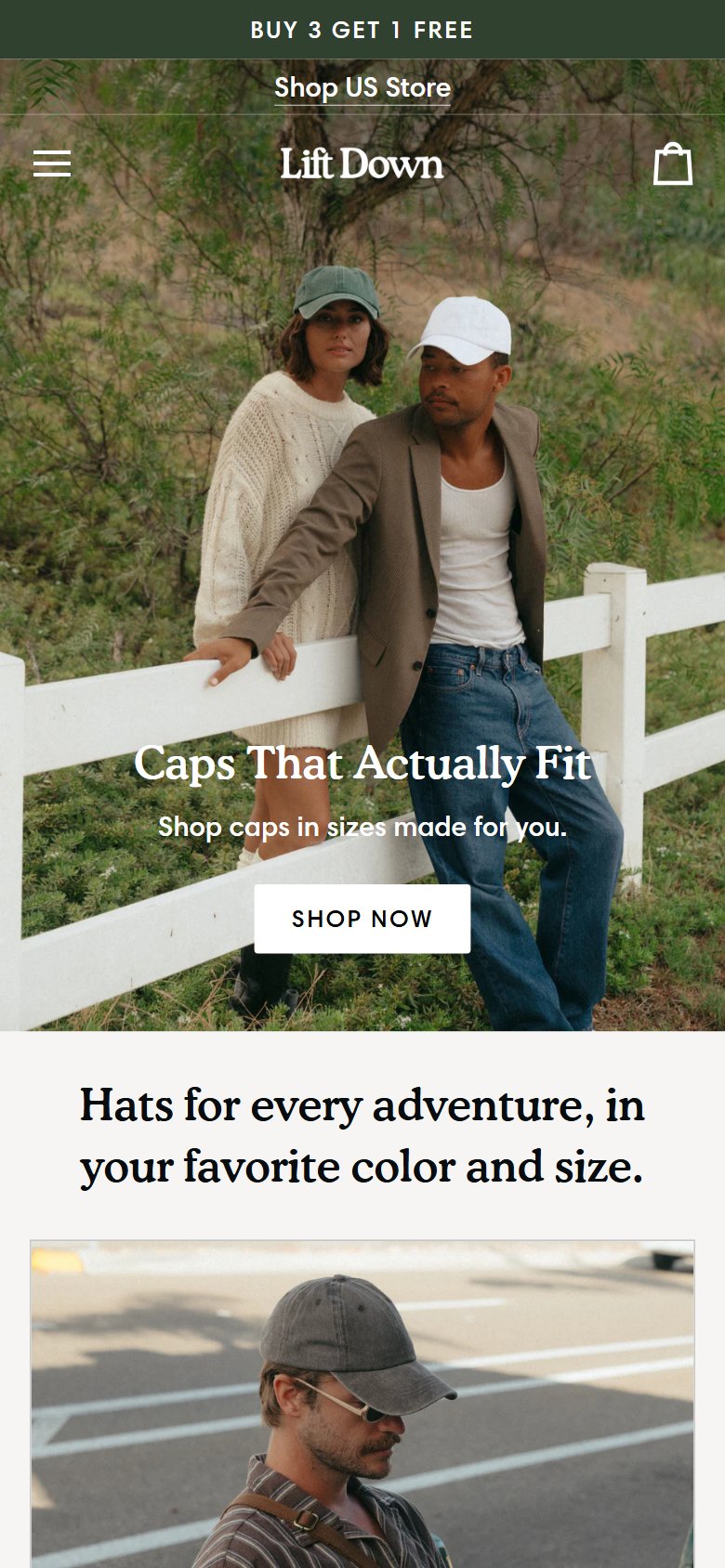 Lift Down â€” Homepage